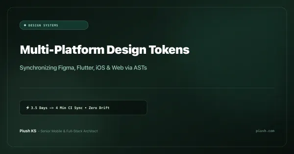 From Figma to Flutter and Web: Structuring Multi-Platform Design Tokens with Style Dictionary