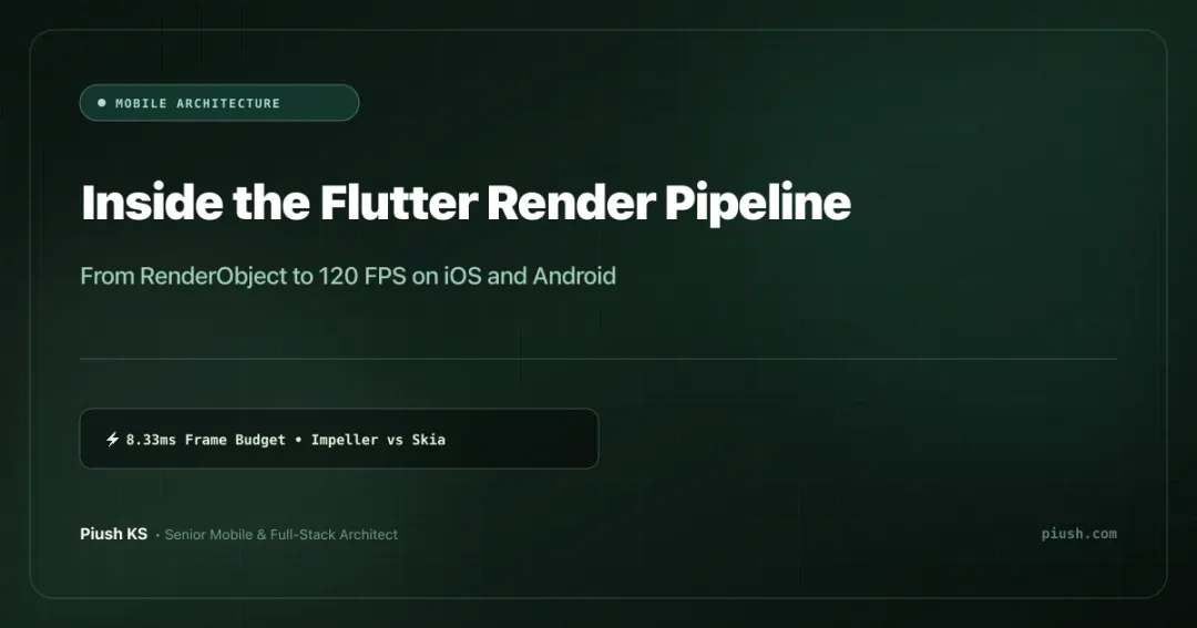 Inside the Flutter Render Pipeline: From RenderObject to 120 FPS on iOS and Android